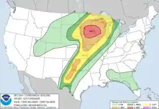 What: Storms are possible this evening in the western part of Missouri including Kansas City. All modes are severe weath...